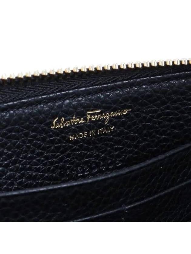 Gancini Continental Long Wallet Nero - SALVATORE FERRAGAMO - BALAAN 6