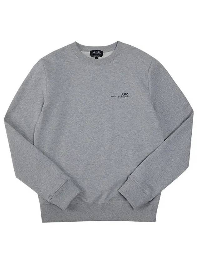 Men's Item Logo Sweatshirt Grey - A.P.C. - BALAAN 3