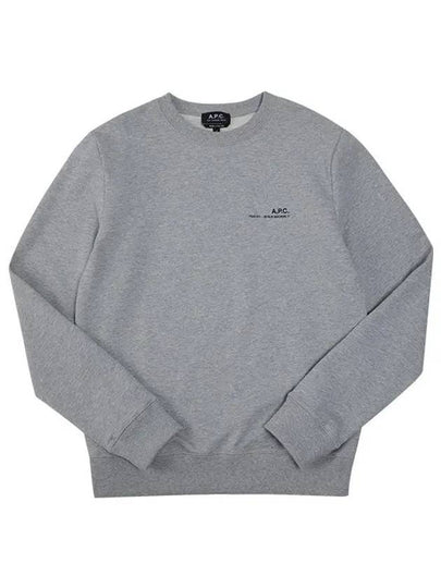 Men's Item Logo Sweatshirt Grey - A.P.C. - BALAAN 2