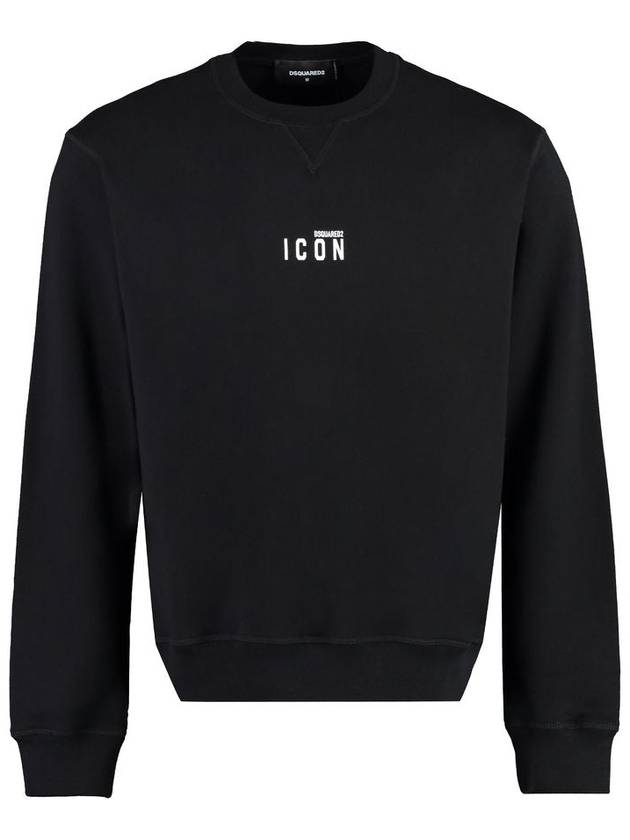 Men's Icon Logo Sweatshirt Sweatshirt Black - DSQUARED2 - BALAAN 2