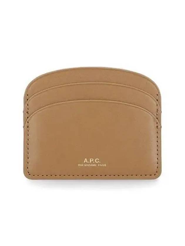 APC Half Moon Logo Card Wallet Mustard PXAWV F63270 - A.P.C. - BALAAN 1