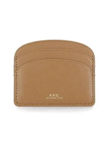 APC Half Moon Logo Card Wallet Mustard PXAWV F63270 - A.P.C. - BALAAN 1