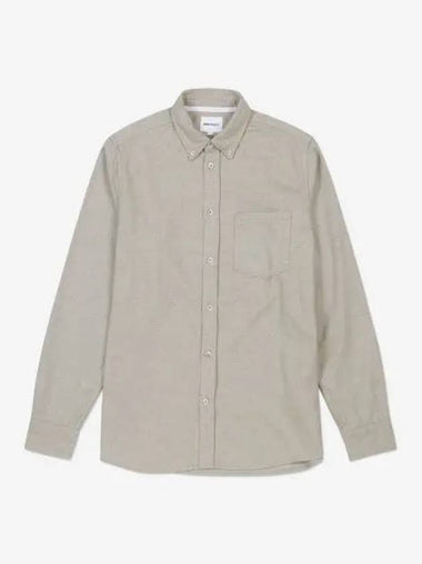 Anton Brushed Flannel Shirt Utility Khaki N4005940966 - NORSE PROJECTS - BALAAN 1