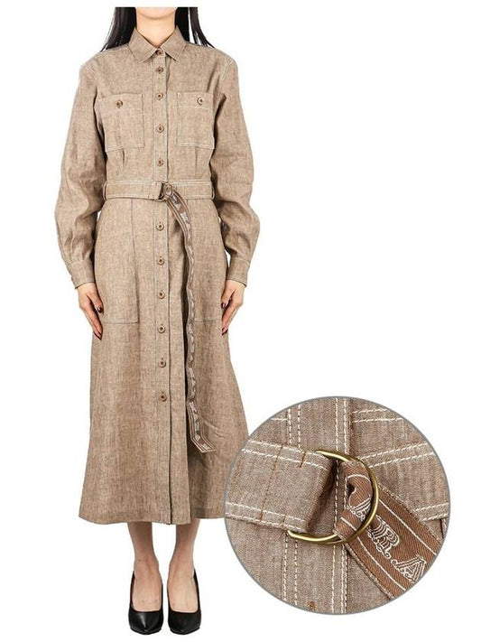 Women's Bartolo Long Dress Brown - MAX MARA - BALAAN 2