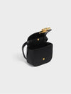 Triomphe Small Shiny Calfskin Cross Bag Black - CELINE - BALAAN 3