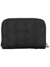 Zipper Coin Purse Black - BOTTEGA VENETA - BALAAN 4