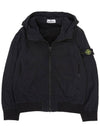 Kids Wappen Patch Wind Zip Up Hoodie Black - STONE ISLAND - BALAAN 3