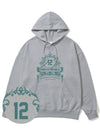 Modelo Jade Green Overfit Hoodie Gray - MONSTER REPUBLIC - BALAAN 1