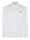 Oxford Institutional Foxhead Patch Button Down Classic Shirt White - MAISON KITSUNE - BALAAN 2