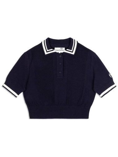 Pearl knitted crop polo - SERGIO TACCHINI - BALAAN 1