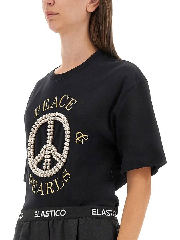 T-SHIRT WITH LOGO - MOSCHINO - BALAAN 4