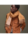 Recto Verso Reversible Cashmere Muffler Camel - HERMES - BALAAN 3