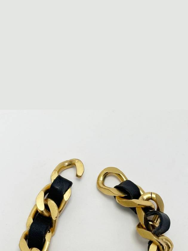 Initial Black Gold Chain Bracelet 4VCHA19600 - CHANEL - BALAAN 7