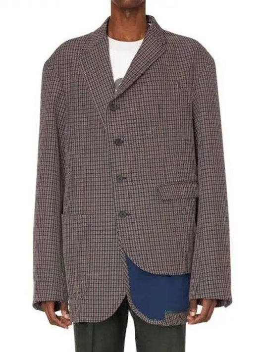 Kolor asymmetric detail wool jacket - KOLOR - BALAAN 1