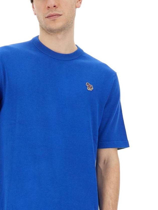 PS by Polo T-shirt M2R 583YZ M21858 45A BLUE - PAUL SMITH - BALAAN 5