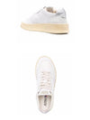 Medalist Leather Suede Silver Tab Low Top Sneakers White - AUTRY - BALAAN 6