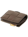 Cassette Zipper Bifold Half Wallet Brown - BOTTEGA VENETA - BALAAN 5