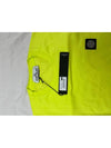 Logo Patch Short Sleeve T-Shirt Neon Yellow - STONE ISLAND - BALAAN 2