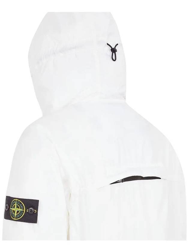 Skin Touch Nylon TC Hooded Jacket White - STONE ISLAND - BALAAN 5