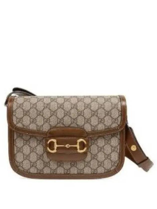 Horsebit 1955 GG Supreme Shoulder Bag Brown - GUCCI - BALAAN 2