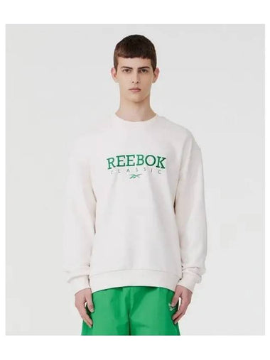 Classic Vector Big Logo Sweatshirt Ivory - REEBOK - BALAAN 1