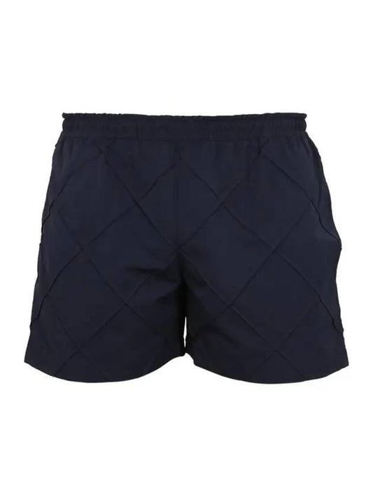 Intrecciato Nylon Swim Shorts Navy - BOTTEGA VENETA - BALAAN 1