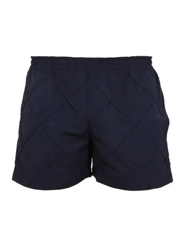 Intrecciato Nylon Swim Shorts Navy - BOTTEGA VENETA - BALAAN 1