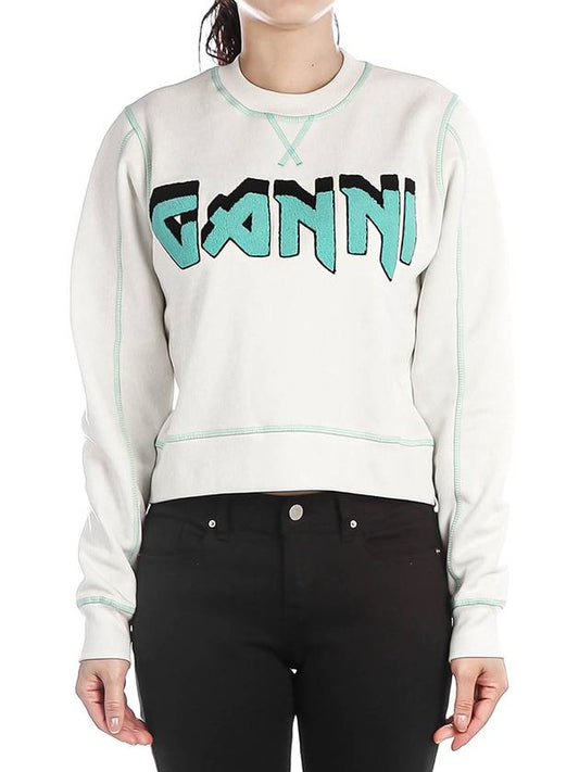 Women s Sweatshirt T3459 EGRET - GANNI - BALAAN 1