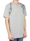 Men's Harness Skull Short Sleeve T-Shirt Grey - ALEXANDER MCQUEEN - BALAAN 4