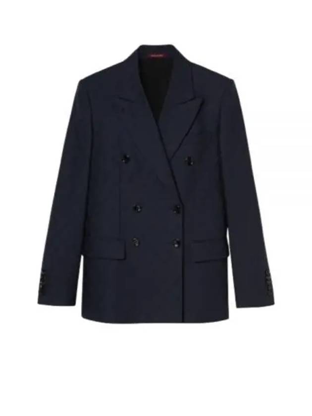 Double Breasted GG Wool Blazer Jacket Black - GUCCI - BALAAN 2