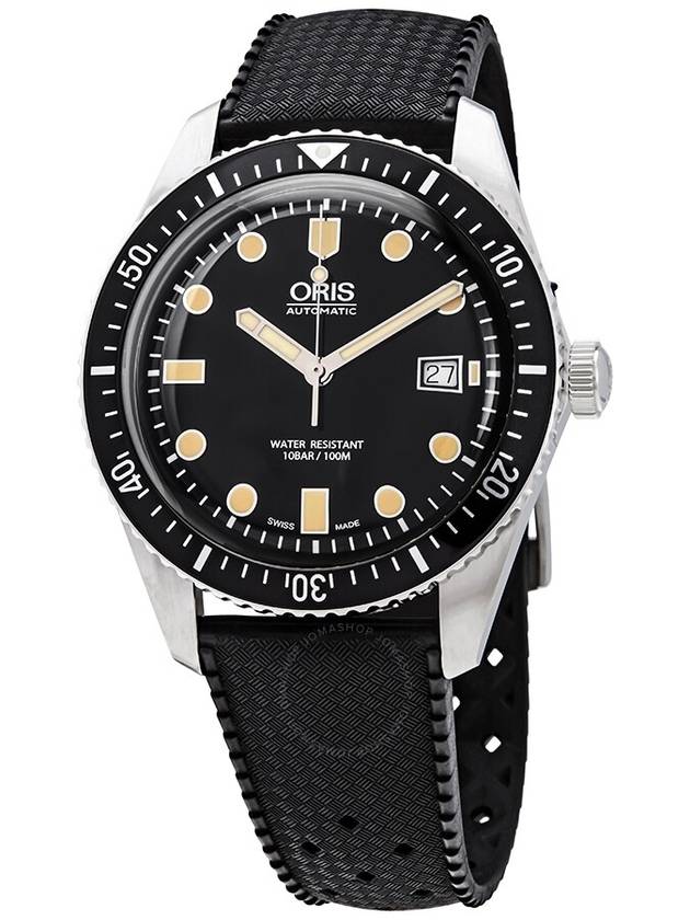 Oris Divers Sixty-Five Black Dial Automatic Men's Rubber 01 733 7720 4054-07 4 21 18 - ORIS - BALAAN 1