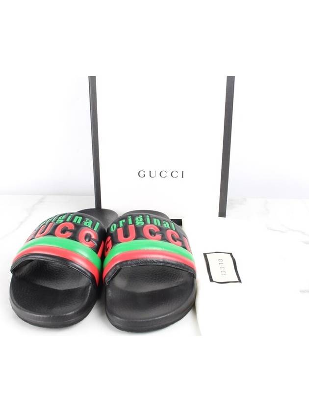 Original logo slippers 42 5 275 - GUCCI - BALAAN 2