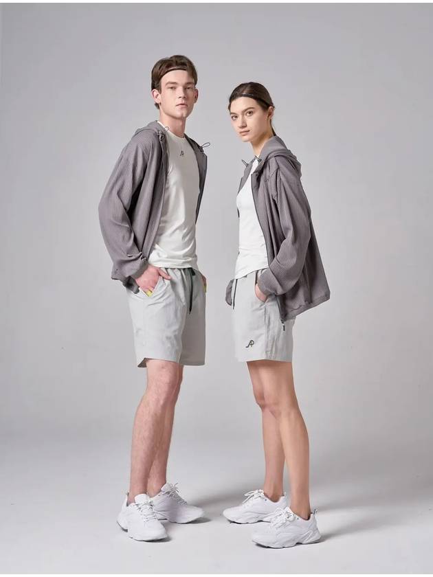 AM11PS01 Classic Running ShortsLight Gray - ATHPLATFORM - BALAAN 1