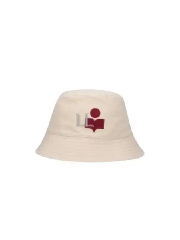 Haley Embroidered Logo Bucket Hat Ecru - ISABEL MARANT - BALAAN 2