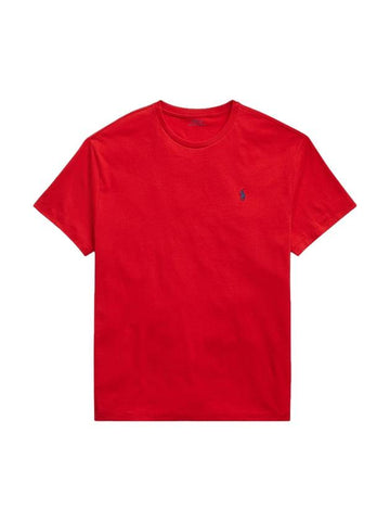 Men's Embroidery Logo Pony Classic Fit Short Sleeve T-Shirt Red - POLO RALPH LAUREN - BALAAN 1