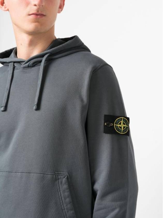 Signature Logo Patch Hoodie Grey - STONE ISLAND - BALAAN 6