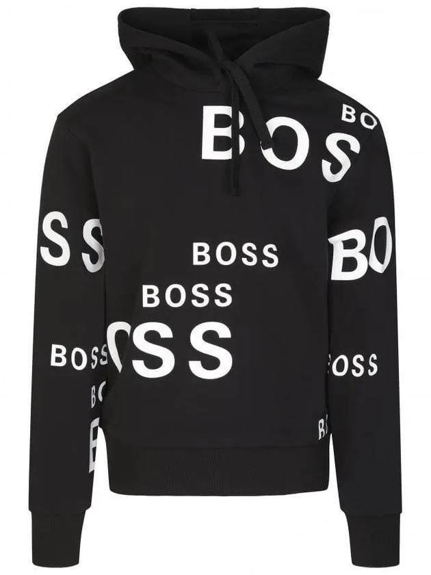 Logo Print Hoodie Black - HUGO BOSS - BALAAN 1