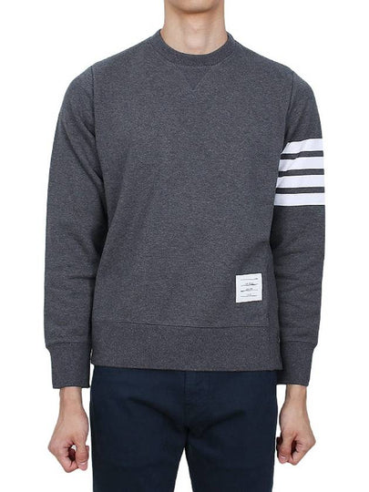 4 Bar Loopback Jersey Sweatshirt Dark Grey - THOM BROWNE - BALAAN 2