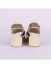 Monogram Print Open Toe Sandals Beige - GUCCI - BALAAN 6