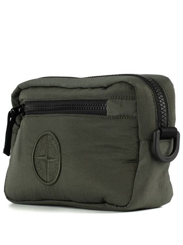 Compass Motif Pouch Bag Green - STONE ISLAND - BALAAN 3