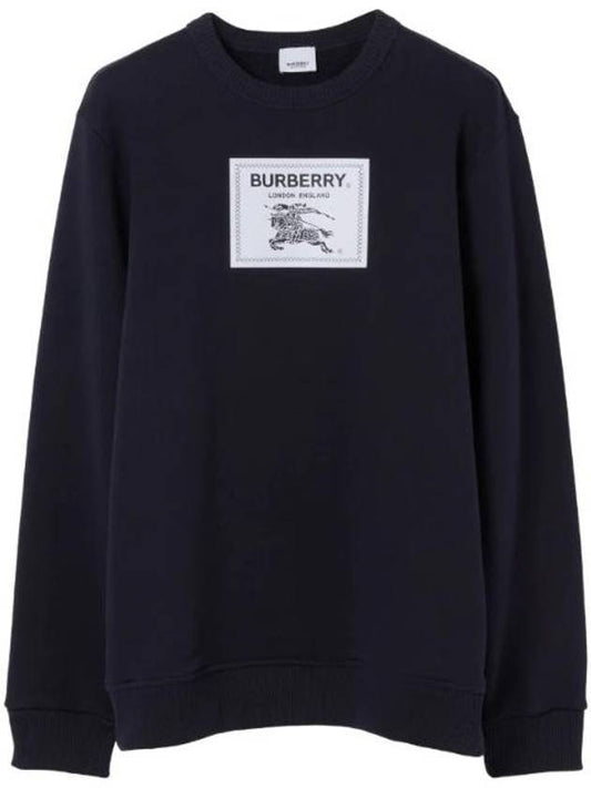 Men's Prorsum Label Cotton Sweatshirt Navy - BURBERRY - BALAAN 1