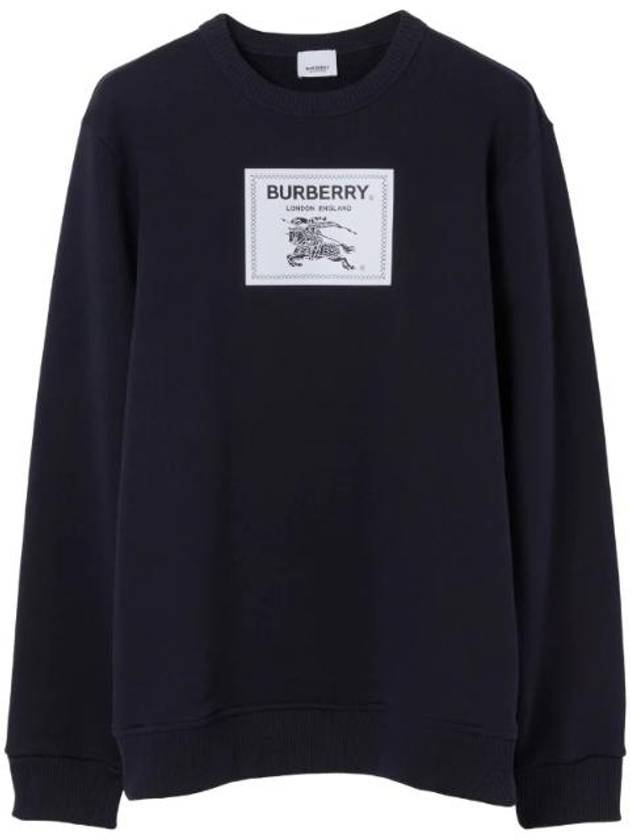 Men's Prorsum Label Cotton Sweatshirt Navy - BURBERRY - BALAAN 1