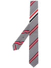 Jacquard Wrap Three Stripe Silk Tie - THOM BROWNE - BALAAN 2