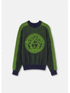 La Greca Medusa Terry Sweatshirt Dark Green - VERSACE - BALAAN 2