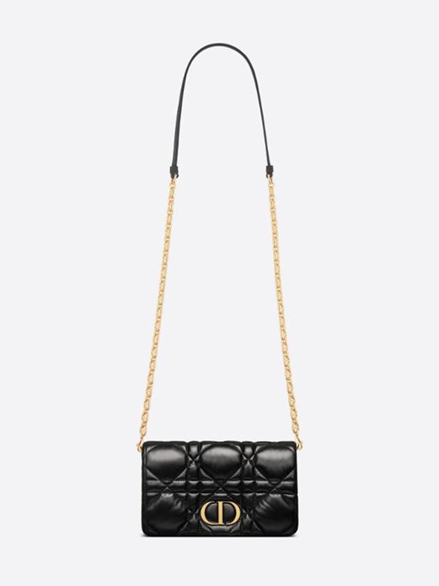 Caro Macrocannage Mini Cross Bag Black - DIOR - BALAAN 6