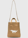 Maison Kitsune MK Stamp Graphic Print Shoulder Strap Tote Bag - MAISON KITSUNE - BALAAN 4