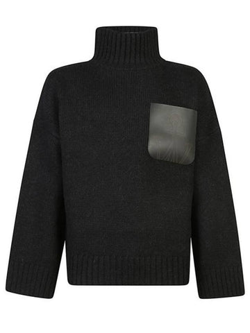 Leather Pocket Turtleneck Black - JW ANDERSON - BALAAN 1