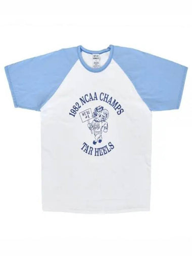 24 T CHAMPS STRONG WASHED whiteROYAL graphic printing shirt - WILD DONKEY - BALAAN 1