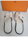 Izmir Sandals Men Slippers Blanc White H041141ZH - HERMES - BALAAN 7