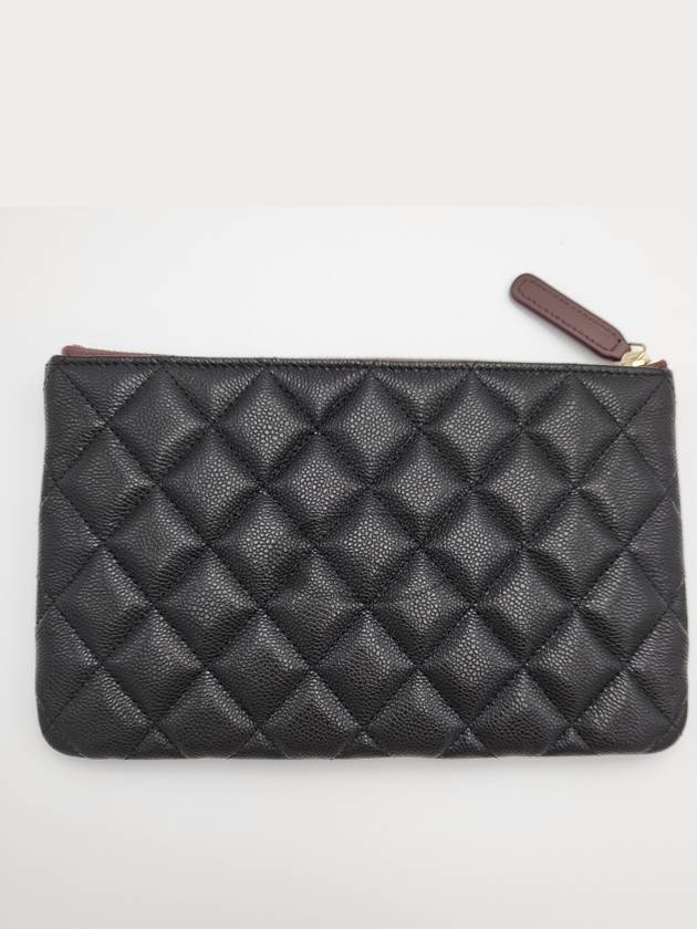 CC Logo Small Leather Pouch Bag Black - CHANEL - BALAAN 4